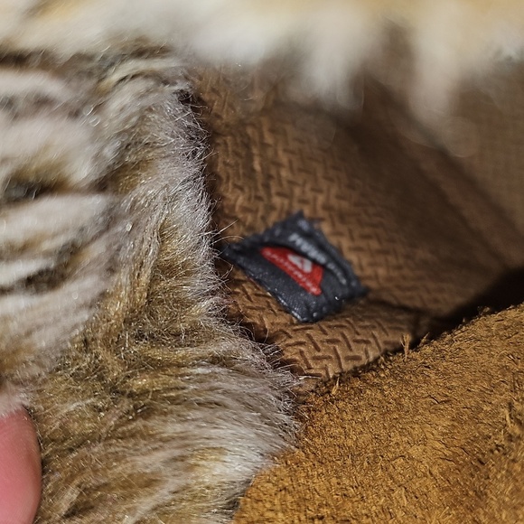 Timberland Premium Waterproof Wheat Nubuck Fur Trim 6" Boots Girls Size 4 - Picture 15 of 15